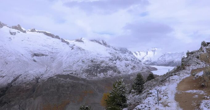 Switzerland, Aletschgletscher, Alaica Glacier, aerial photography, glaciers