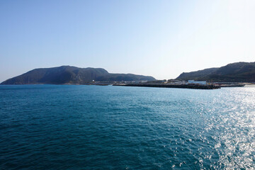 新島港を出航した東海汽船さるびあ丸。


東京都伊豆諸島新島 - 2021年3月。
