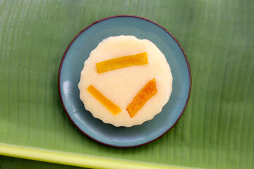Egg custard with pumpkin dessert