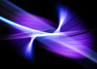 青と紫のサイバーウェーブ背景