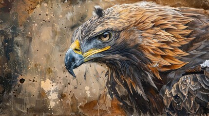 Fototapeta premium Close up of a Golden Eagle