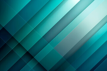 Fototapeta premium An abstract geometric pattern with overlapping diagonal lines in shades of blue and teal, on a smooth backdrop, portraying a modern design concept. Generative AI