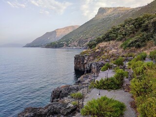 Maratea - Panorama dal Solarium Le Terrazze all'alba