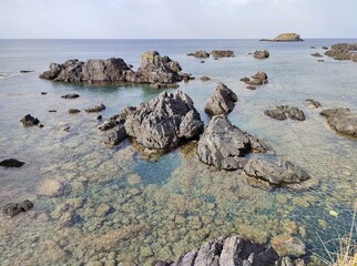 Maratea - Scogli prospicienti il Villaggio Illicini