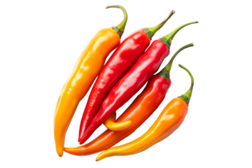 Fresno chili pepper isolated on a white background.