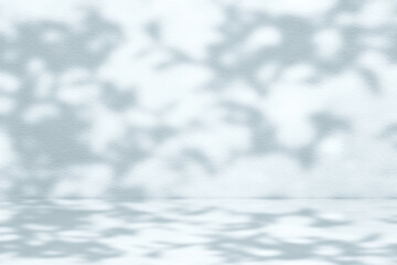 Light Beam and Shadow in the Light Shade of Cyan Room Background
