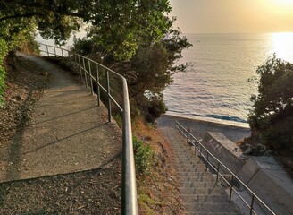 Maratea - Scorcio della Spiaggia Nera dalla scalinata di accesso