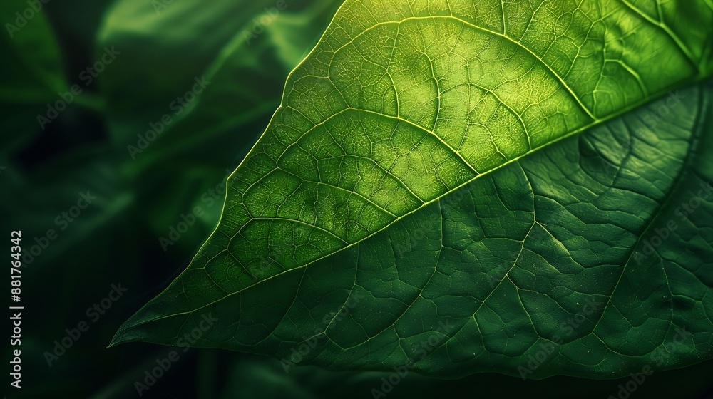 Aufkleber background texture green leaf structure macro photography nature concept environmental care and sust