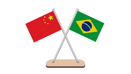 Brazil China Flag