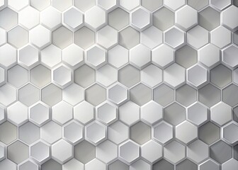 Fototapeta premium Abstract background with hexagonal geometric hexagon polygonal pattern background. 3d seamless bright white web cell and triangle abstract honeycomb background. white and gray backdrop wallpaper.