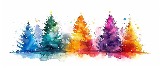 Colorful Christmas tree	
