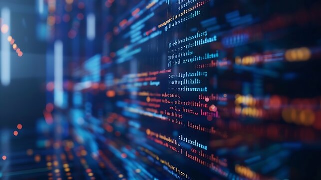 Software development application programming code and tacit computer coding  Concept of smart digital transformation and technology disruption that changes global trends in new informa : Generative AI