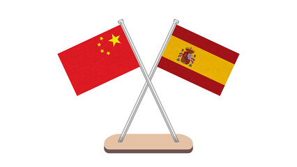 Spain China Flag