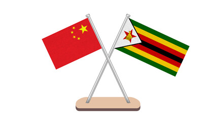 Zimbabwe China Flag