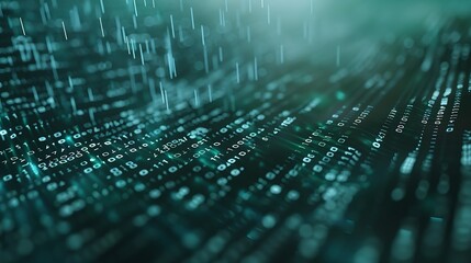 Binary code background : Generative AI