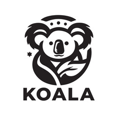 Cute koala cartoon character