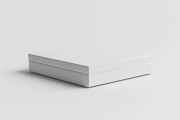 Blank White Box Mockup on Isolated White Background created with Generative AI