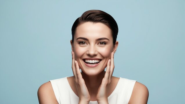 Portrait-style image featuring a man with short, dark brown hair, styled in a neat, side-parted img