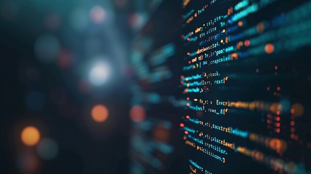 Software development application programming code and tacit computer coding  Concept of smart digital transformation and technology disruption that changes global trends in new informa : Generative AI