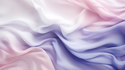 A vibrant and fluid background of multicolored silky fabric flowing gracefully. Background multicolored silk fabric.