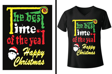 Merry Christmas typography Festival vector design for t-shirt, men, women and lady's dress, Modern and stylish abstract texture exotic design for cloth, paper, cover, fabric, interior décor