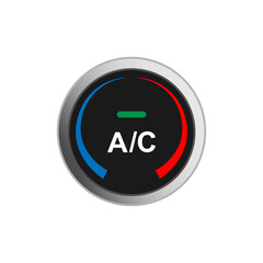 Car air conditioning control button. 