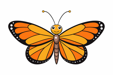 Monarch Butterfly icon vector art illustration © bizboxdesigner