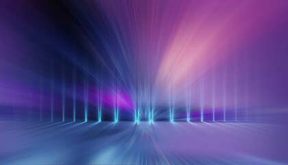 Abstraction with rays and neon.