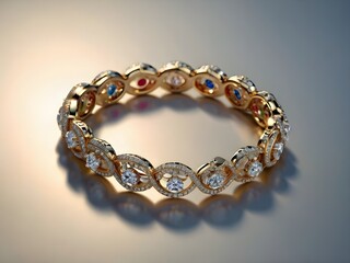 beautiful golden jewelry bracelet