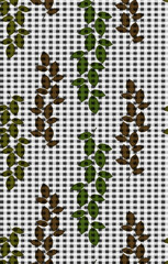 Seamless retro floral pattern.summer colors