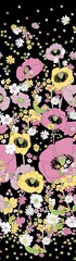 Seamless retro floral pattern.summer colors