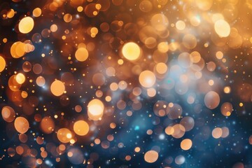 Glittering sparkle with blurred bokeh light background