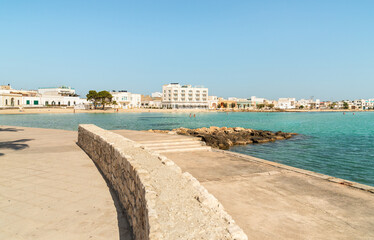 Porto Cesareo seaside resort on the Ionian sea in Puglia, province of Lecce, Italy