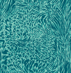 Seamless Endless Leopard Animal Skin Geometric Print Pattern Colorful Batik Background