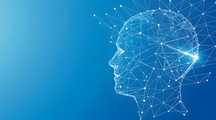 Obraz premium Artificial intelligence brain power research tech market with representing ai innovation technology.