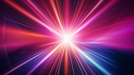 Flash star rays abstract background design. Explosive light speed rays effect poster. Flash of bright light concept wallpaper. Digital illustration art. AI artwork. 