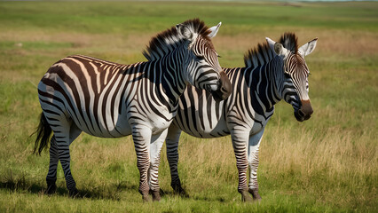 Obraz premium Striking Zebra in the Wild