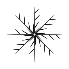 snowflake, Winter snow vector icon eps 10