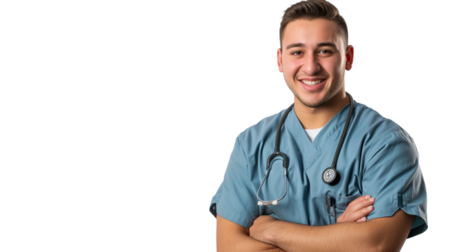 PNG of a male doctor