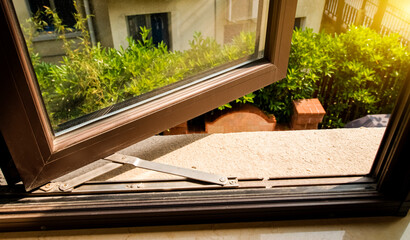 Iron frame window rod