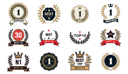 Elements for indicating ratings and awards
