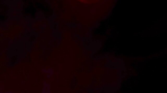 Video overlay of red smoke on black background