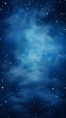 Fototapeta premium Digital dark blue sky nebula abstract graphic poster background