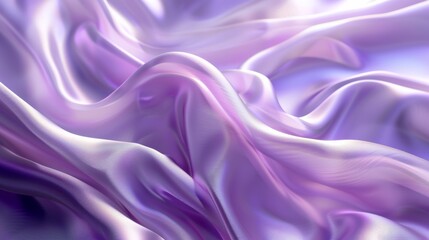 Obraz premium Flowing and forming abstract waves. This luxurious purple silk fabric is perfect for elegant designs or as a stunning background. Exuding luxury and elegance with its soft. Shiny. Lilac. And violet