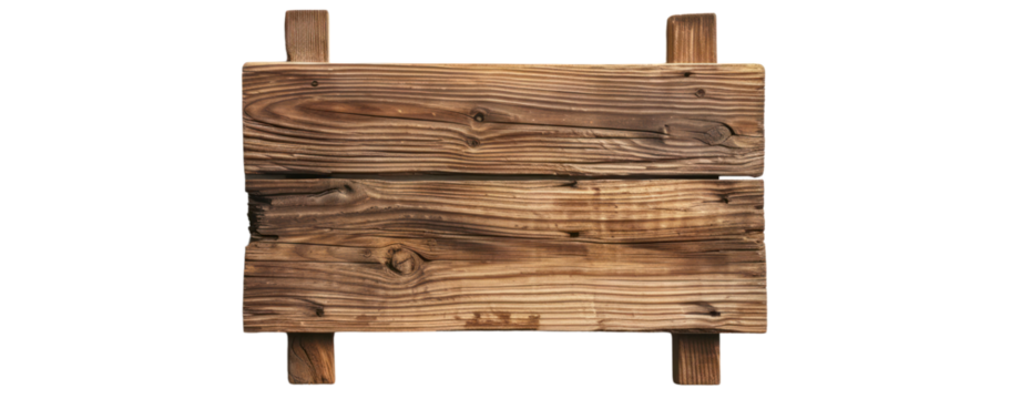 different a piece of wood empty sign on transparent background