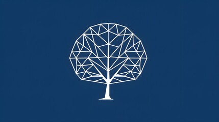 Digital tree with sprouts and binary code in glowing futuristic polygonal style. Poster for an educational program for children. Technology training for teenagers. Vector illustration