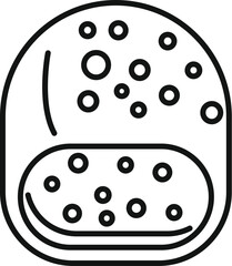 Close up view of a petri dish with agar, providing a nutrient rich environment for cultivating and studying bacteria