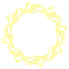 アンティーク風装飾円形ゴールドフレーム⭐︎