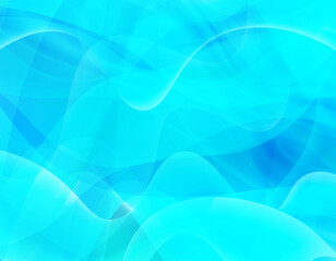 ブルーのウェーブ背景イラスト