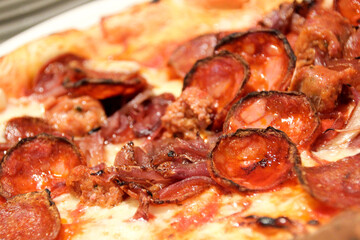 pizza with pepperoni